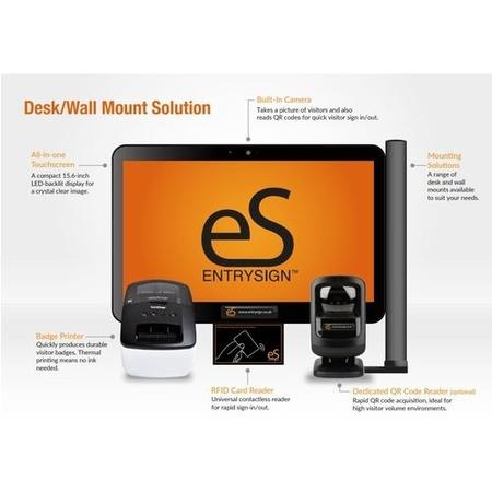 EntrySign System Desk/Wall Mounted Corporate System - No RFID Bolt-On