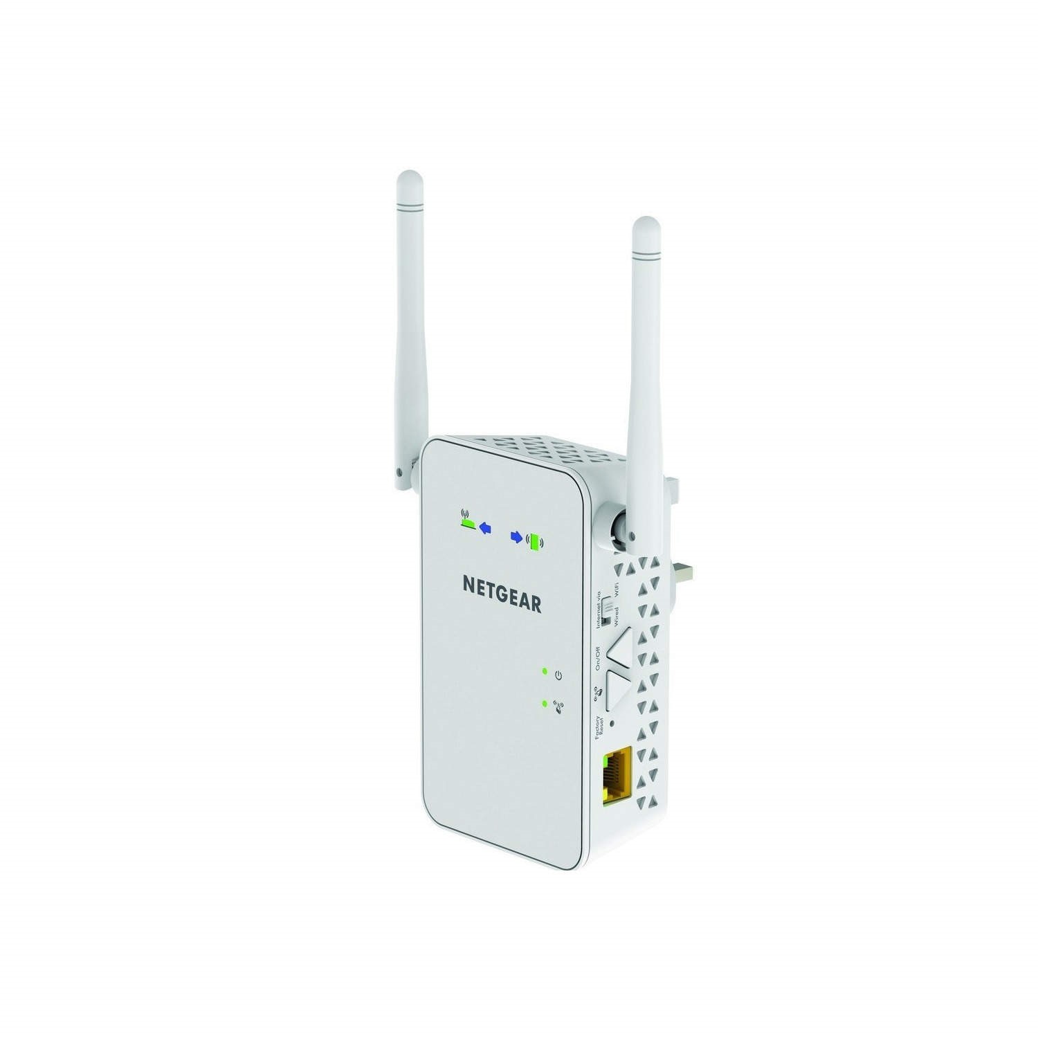 NETGEAR EX6100-100NAS AC750 WiFi Range Extender with Gigabit Ethernet 