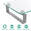 Premium Clear Glass Monitor And Notebook Stand/ Riser