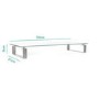 Premium Clear Glass Monitor And Notebook Stand/ Riser