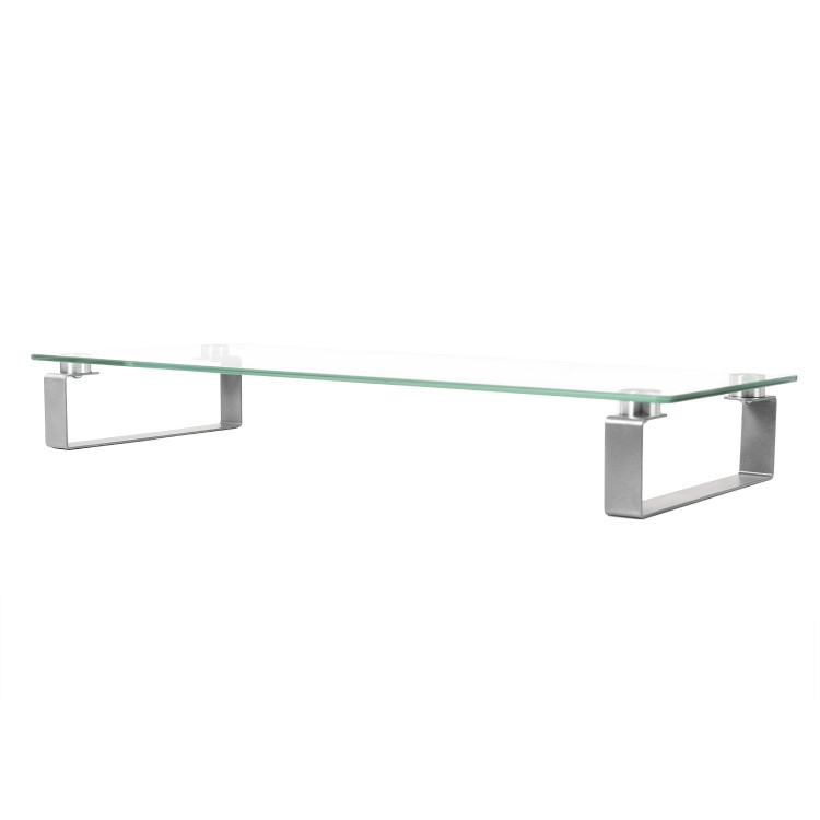Premium Clear Glass Monitor And Notebook Stand/ Riser