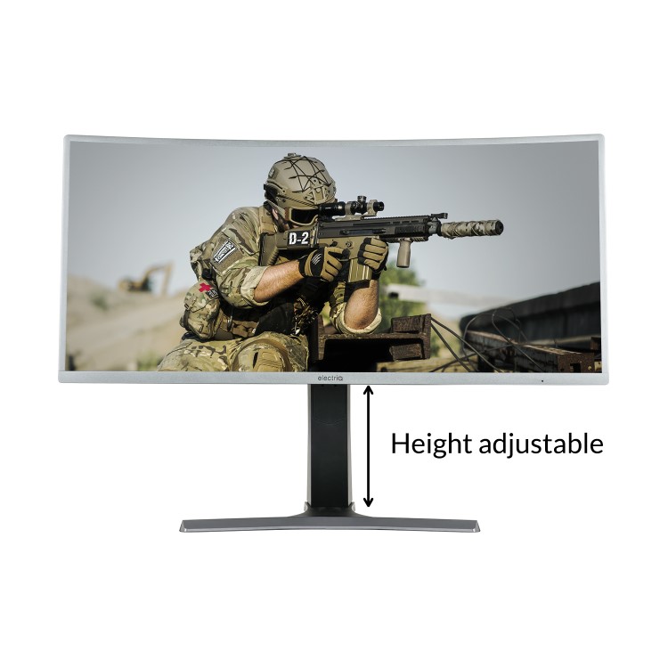 Refurbished electriQ 35" WQHD HDR UltraWide 100Hz 2ms FreeSync Curved Gaming Monitor