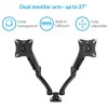 GRADE A2 - Dual Monitor Arms for monitors up to 27 inch