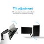 GRADE A2 - Dual Monitor Arms for monitors up to 27 inch