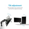 Box Opened ElectriQ Dual Monitor Arms with USB Ports for monitors up to 27 inch