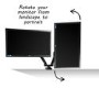 GRADE A1 - Dual Monitor Brackets with USB Ports