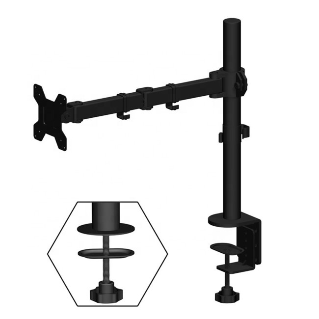 electriQ Single Monitor Arm for monitors up to 27 inch