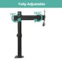 electriQ Single Monitor Arm for monitors up to 27 inch