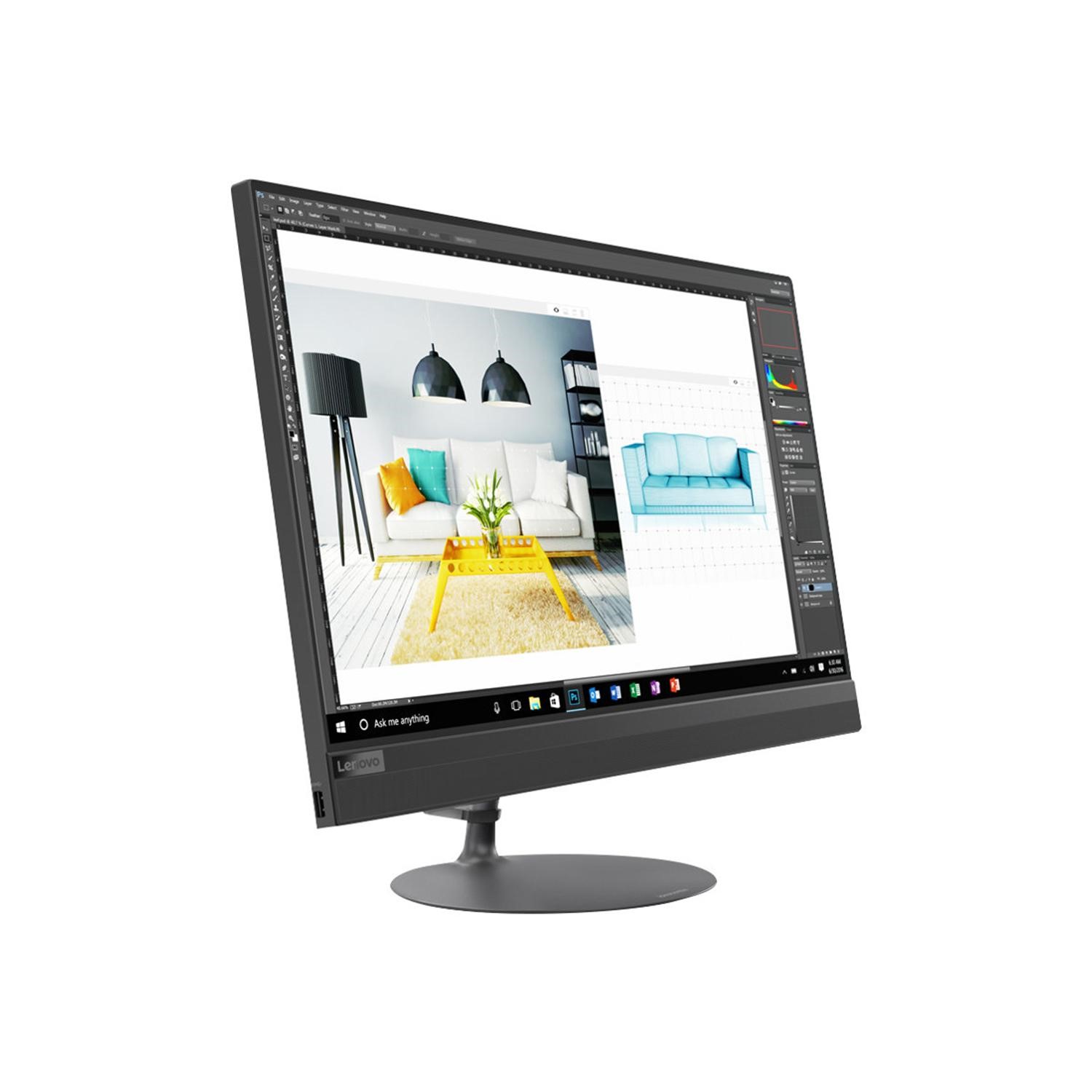 Lenovo 520-24ICB Core i7-8700T 8GB 1TB HDD & 128GB SSD 24 Inch