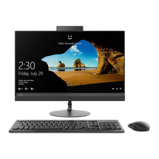 Lenovo 520-24ICB Core i7-8700T 8GB 1TB HDD & 128GB SSD 24 Inch Windows 10 Home All-in-One PC