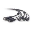 Belkin E Series Cable Kit for PS/2 - keyboard / video / mouse (KVM) cable kit - 1.8 m