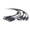 Belkin keyboard / video / mouse KVM cable kit - 3 m