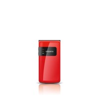 Emporia FLIPbasic Red 2.2" Easy To Use Clamshell 2G Unlocked & SIM Free