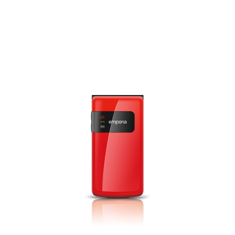Emporia FLIPbasic Red 2.2" Easy To Use Clamshell 2G Unlocked & SIM Free