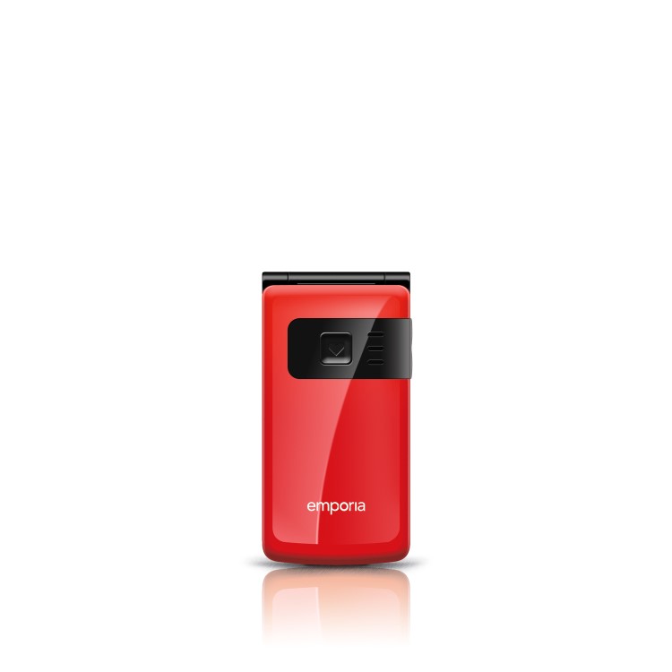 Emporia FLIPbasic Red 2.2" Easy To Use Clamshell 2G Unlocked & SIM Free
