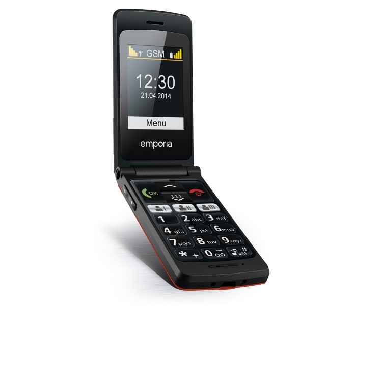 Emporia FLIPbasic Red 2.2" Easy To Use Clamshell 2G Unlocked & SIM Free
