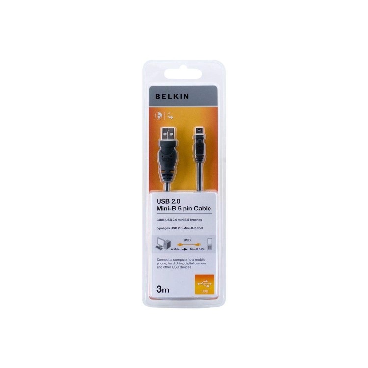 Belkin USB2.0 Mini-B 5 Pin Cable 3M