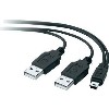 Belkin USB Y to Mini B 4 PIN USB Type A 5M Cable
