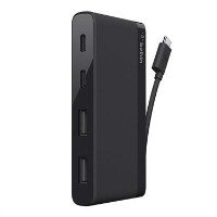 *E* Belkin USB 3.0 Type-C USB-C Mini Hub 2x USB-C  2x USB-A 3.0 Ports - Black