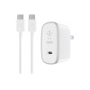 Belkin USB-C to USB-C Cable with Home Charger in White