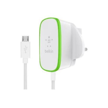 Belkin BOOSTUP Home Charger with hardwired Micro-USB cable - 1.8m - White