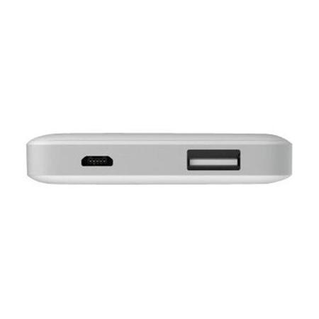Belkin 5000mAh Battery Pack 2.4amp Output & Input Micro USB Cable - Silver