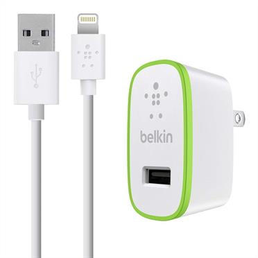BOOST UP Home Charger with Lightning to USB ChargeSync Cable 1.2M - White