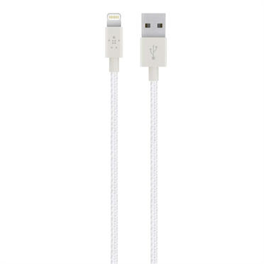 Belkin MIXIT Metallic Lightning to USB Cable - 1.2m - White