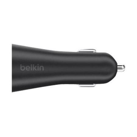 Belkin Dual USB Car Charger  with Lightning cable - Black
