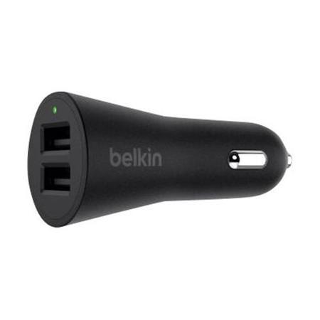 Belkin Dual USB Car Charger  with Lightning cable - Black