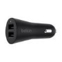 Belkin Dual USB Car Charger  with Lightning cable - Black