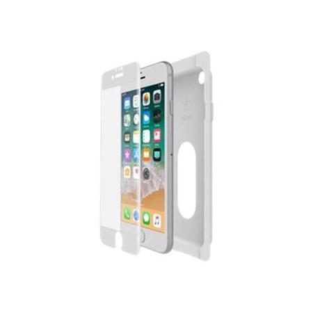 Belkin iPhone 6/6s/7/8 Screen Force Tempered Curve Screen Protector - White