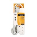 F9E400UK3M Belkin E-Series 4 Socket 3 Meter SurgeStrip Extension Cable