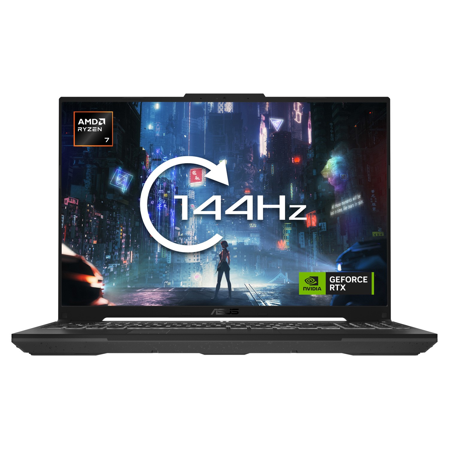 Asus Tuf A16 AMD Ryzen 7 16GB RAM 512GB SSD Geforce RTX 4050 144Hz 16 Inch Windows 11 Gaming Laptop Grey, Laptops Direct - FA607NUQ-RL009W