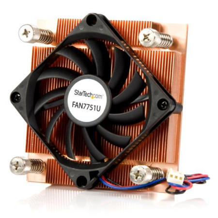 StarTech.com 1U Low Profile 70mm Socket 775 CPU Cooler Fan w/ Heatsink & TX3