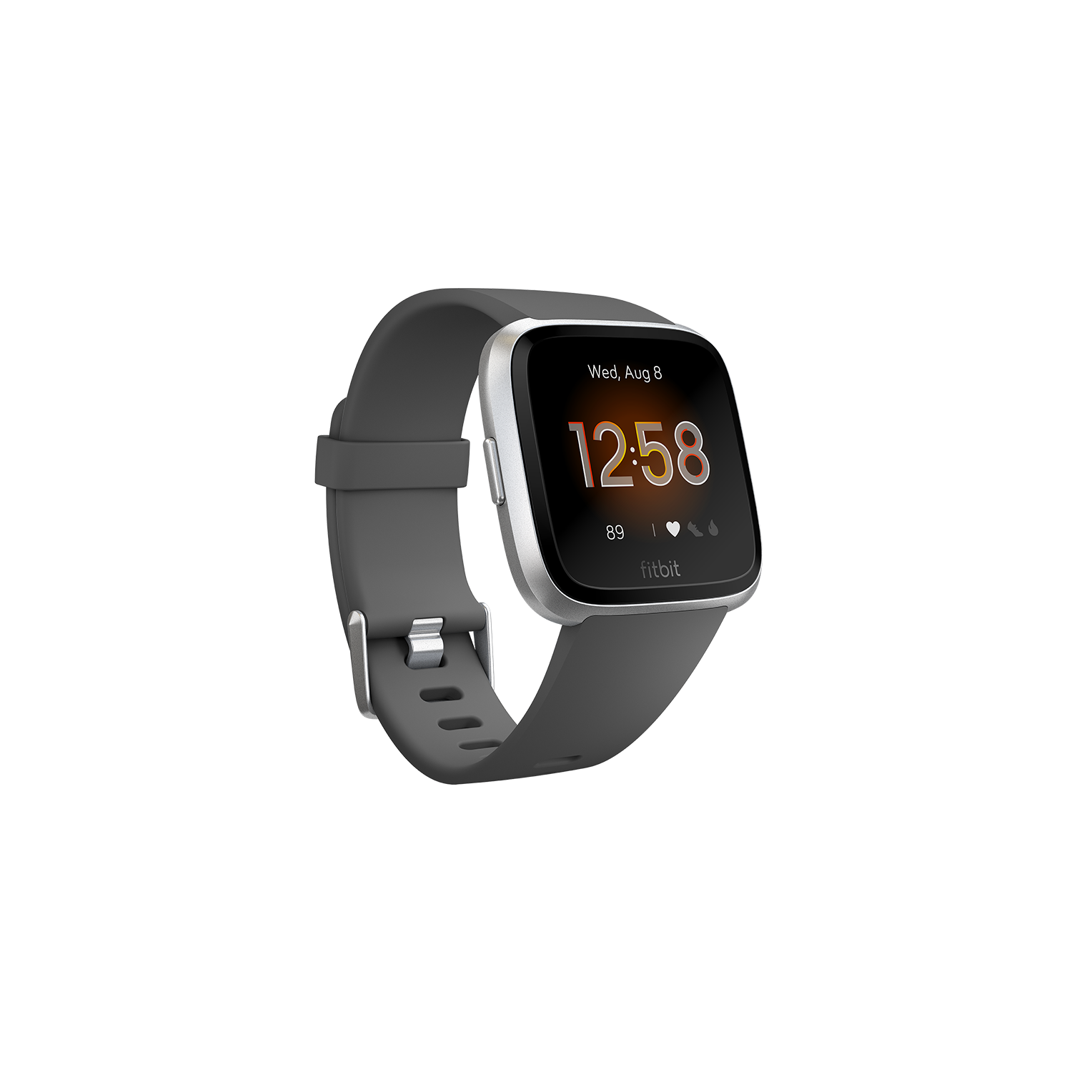 FitBit Versa Lite Charcoal Silver Aluminium Laptops Direct