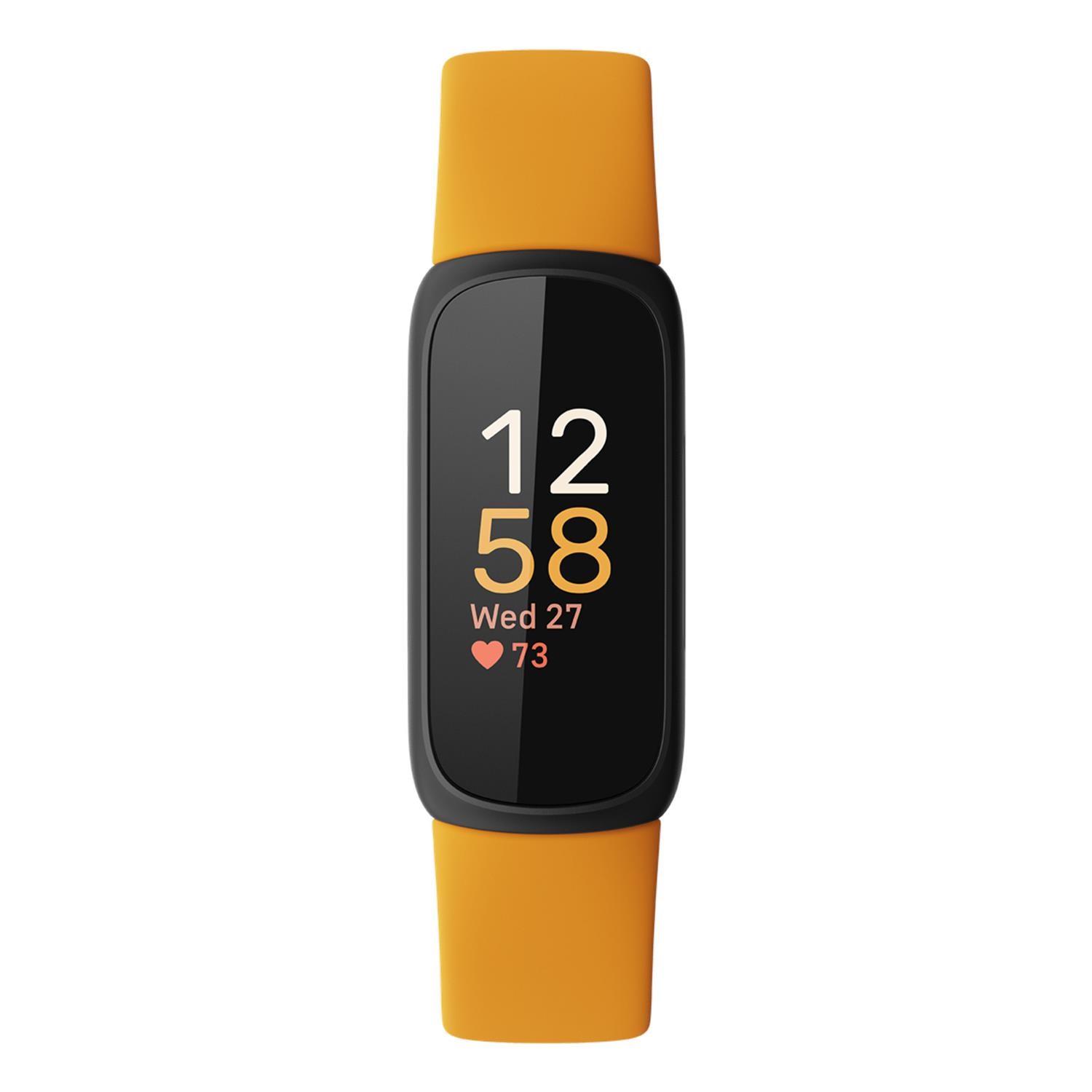 Fitbit Inspire 3 Black with Morning Glow Band Fitness Tracker