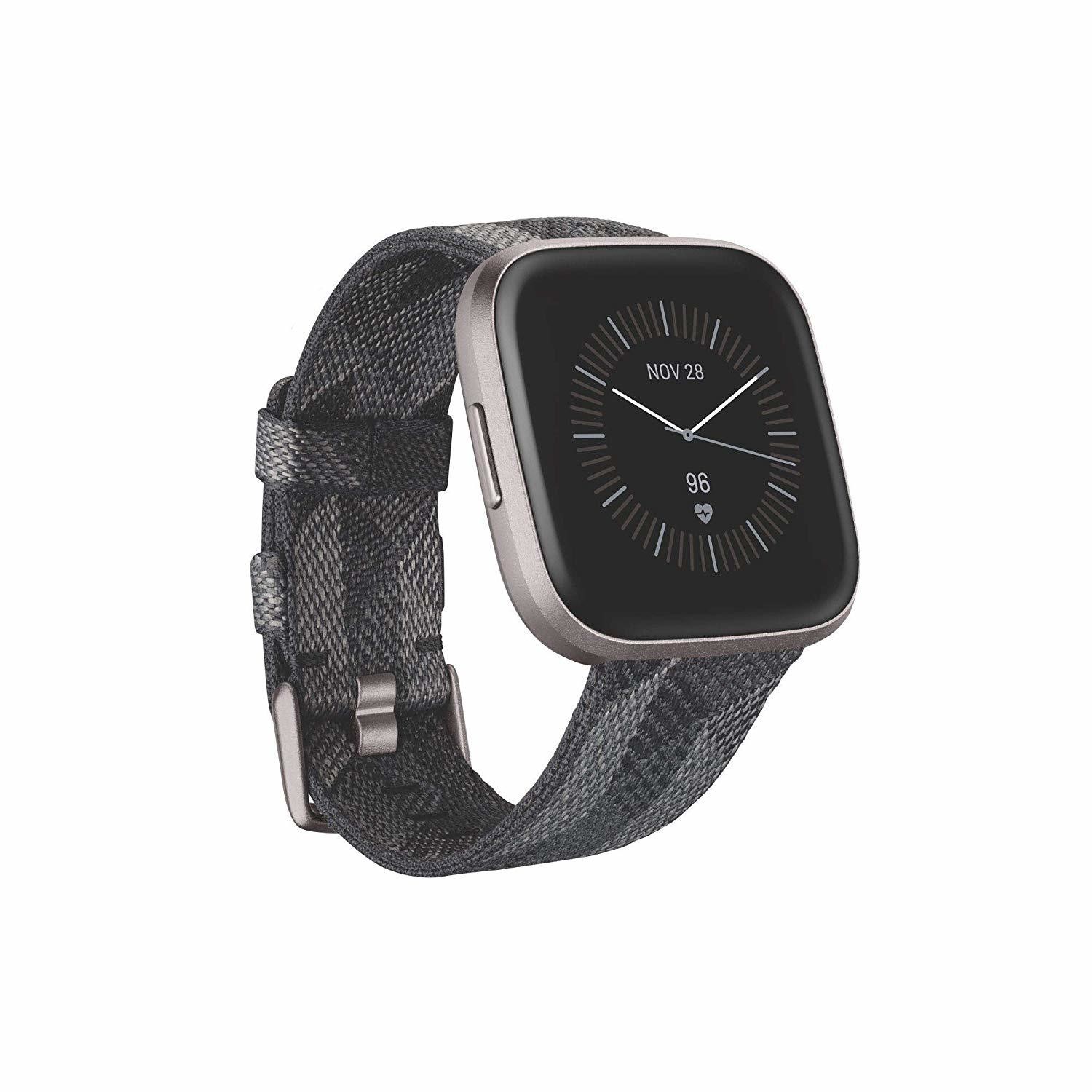 fitbit versa 2 special edition smoke woven