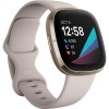 FitBit Sense Advanced Health Smartwatch - Lunar White/Soft Gold