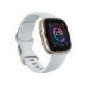FB521GLBM Fitbit Sense 2 Soft Gold Aluminium with Blue Mist Band Bluetooth Smartwatch