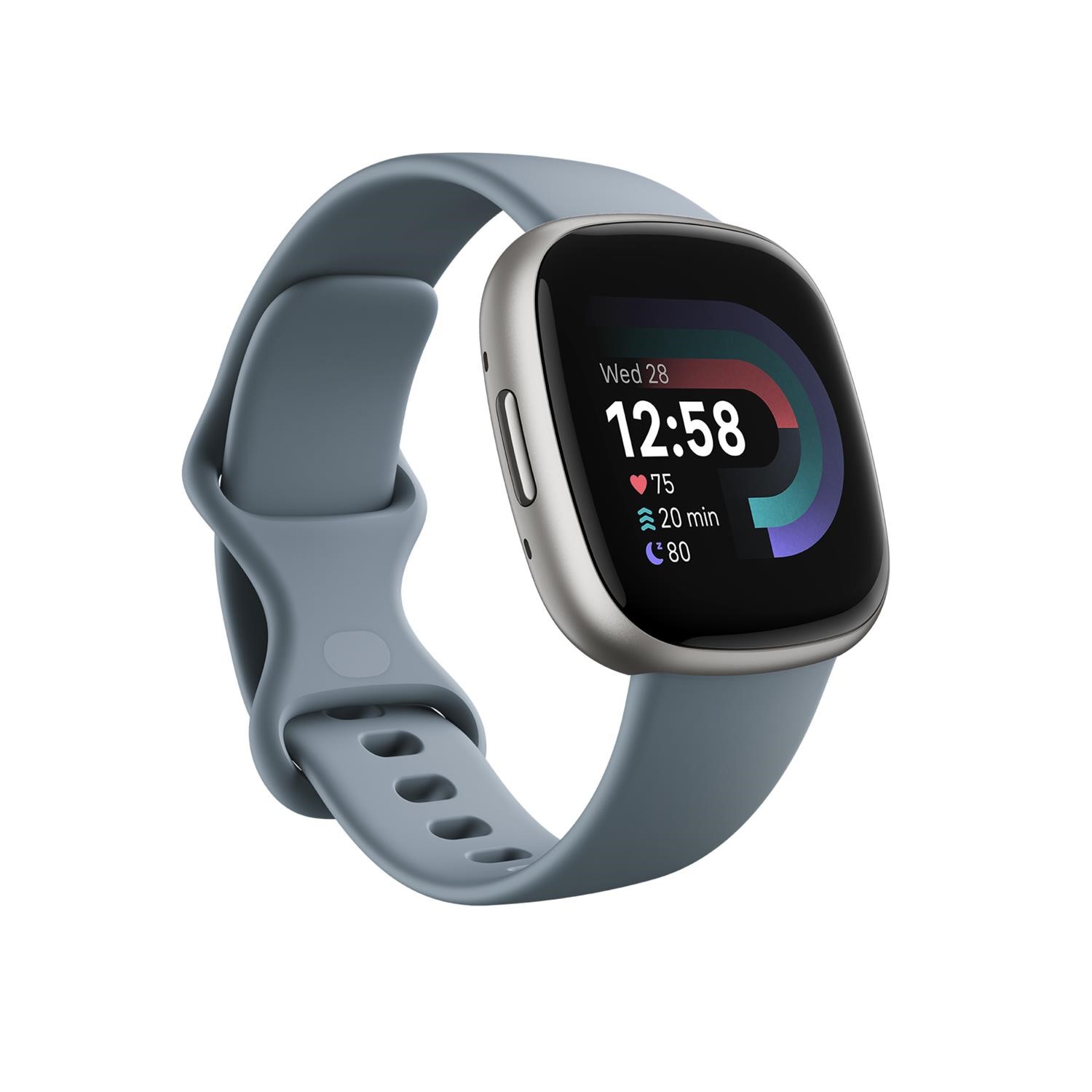 Vers 4 Platinum Aluminium Waterfall Band Bluetooth Smartwatch