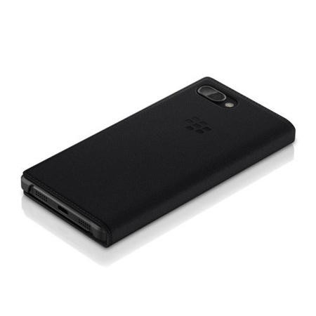 CS] Blackberry Key2 LE KeyTwo LE Case, Magnetic Leather Folio Wallet Flip Case Cover With Card Slot Black