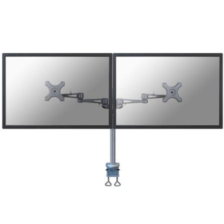 Newstar Dual Deskmount Monitor Arm up to 26" Silver