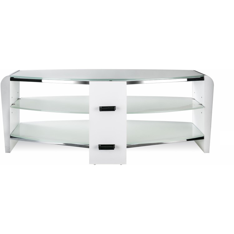 Alphason FRN1100/ARCTIC Francium 1100 TV Stand for up to 50" TVs - Arctic White