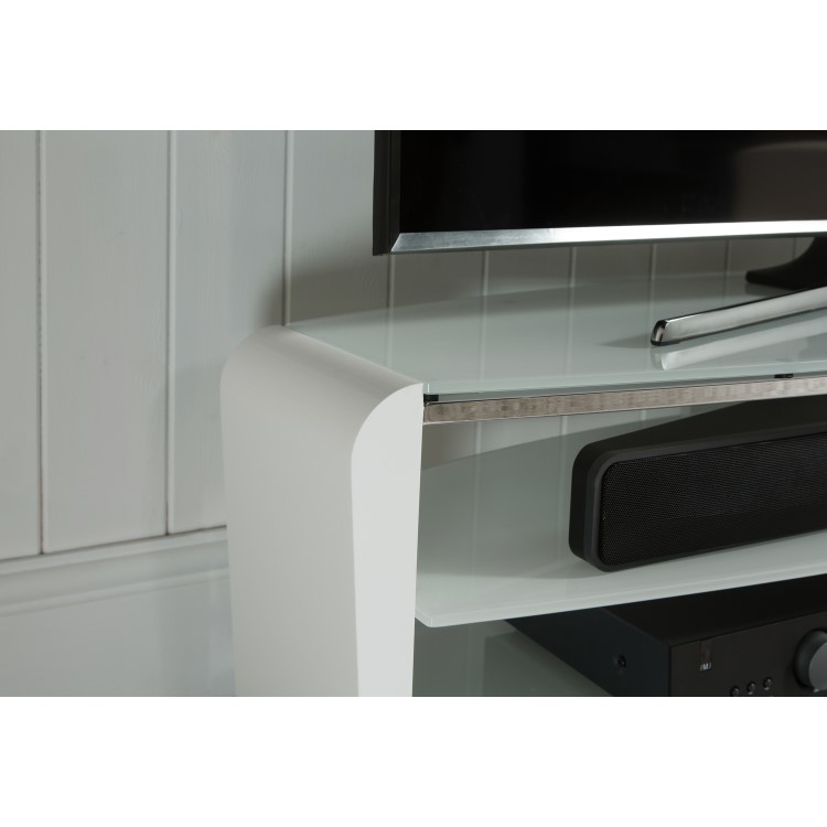 Alphason FRN1400/ARCTIC Francium TV Stand for up to 60" TVs - Arctic White 