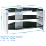 Alphason FRN800/3-W Francium TV Stand for up to 37" TVs - Walnut