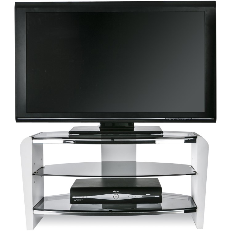 Alphason FRN800/3WHT/SK Francium TV Stand for up to 37" TVs - White