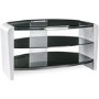 Alphason FRN800/3WHT/SK Francium TV Stand for up to 37" TVs - White