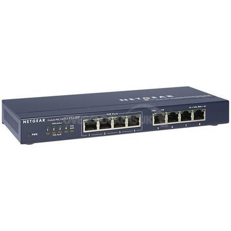 NETGEAR ProSafe FS108P - switch - 8 ports
