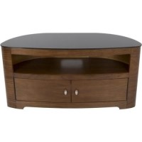 Blenheim Affinity Curved TV Stand 1100 Walnut / Black Glass Blenheim Affinity Curved TV Stand 1100 Walnut / Black Glass